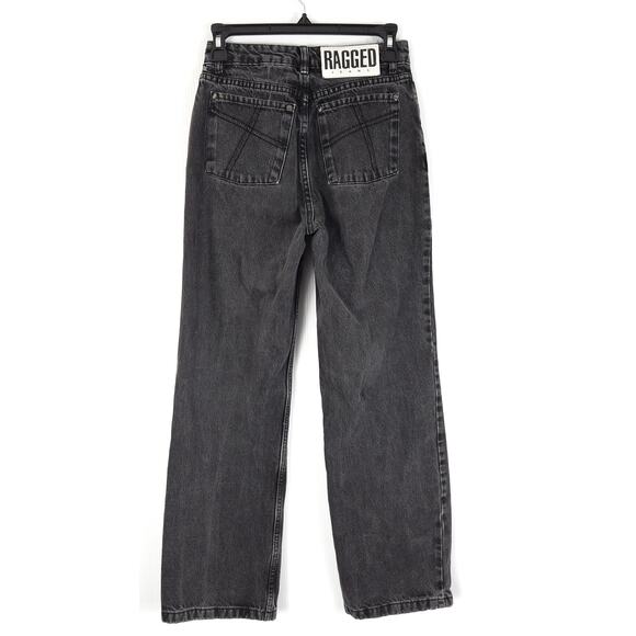 The Ragged Priest Gray Black Wash Straight Semi Baggy Jeans Women's Size 26 - Picture 1 of 6